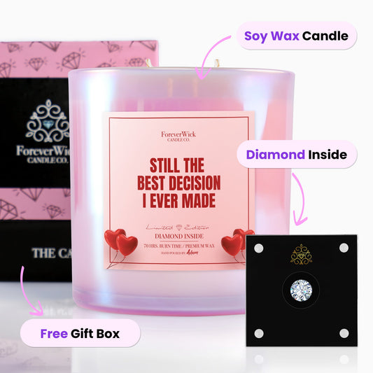 Best Decision I Ever Made Sparkle Diamond Candle