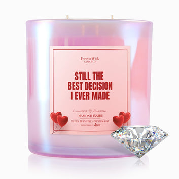 Best Decision I Ever Made Sparkle Diamond Candle