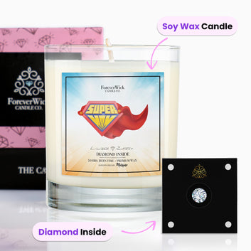 Super Mom Diamond Candle