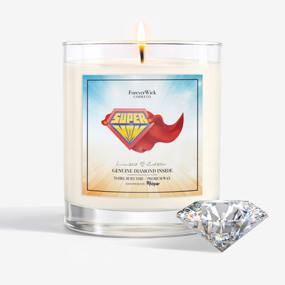 Super Mom Diamond Candle