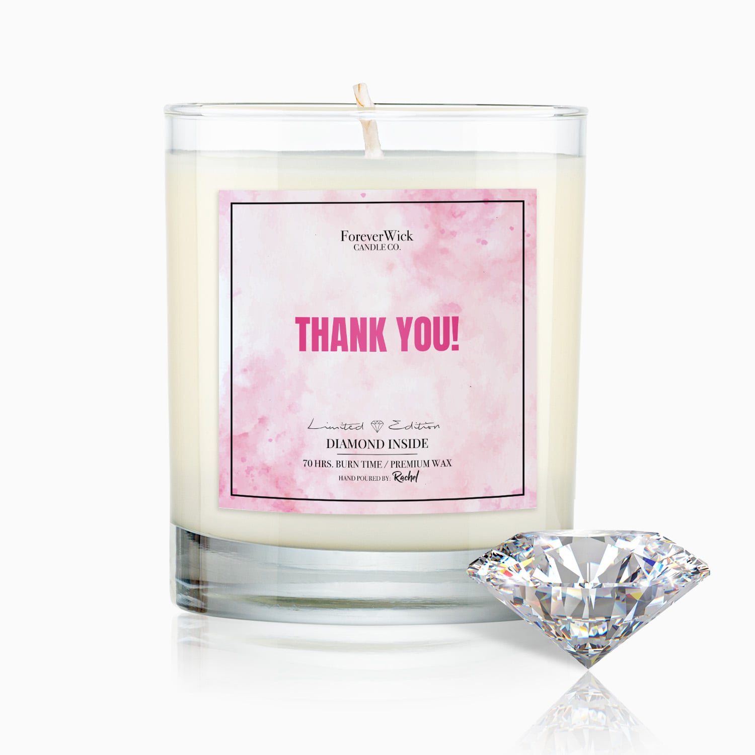Thank You Diamond Candle
