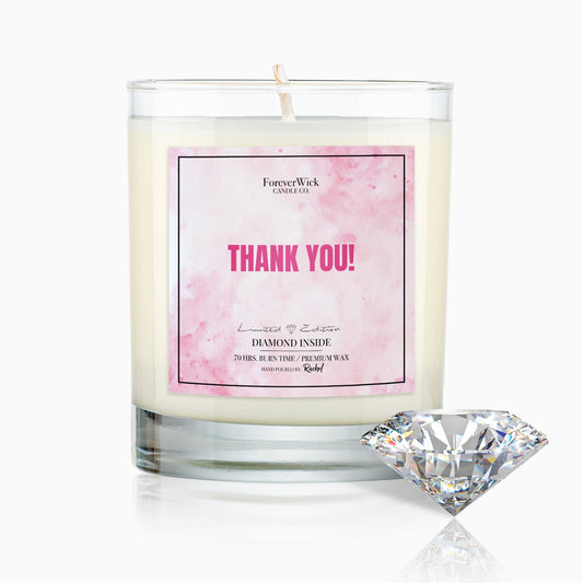 Thank You Diamond Candle