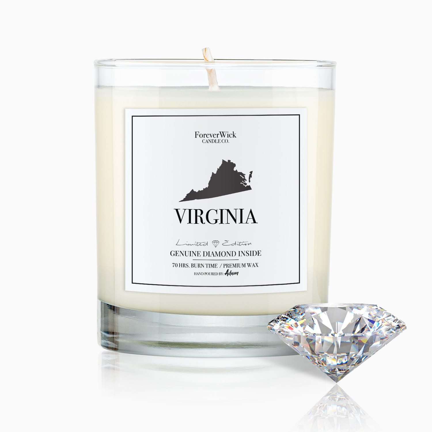 Virginia Diamond Candle