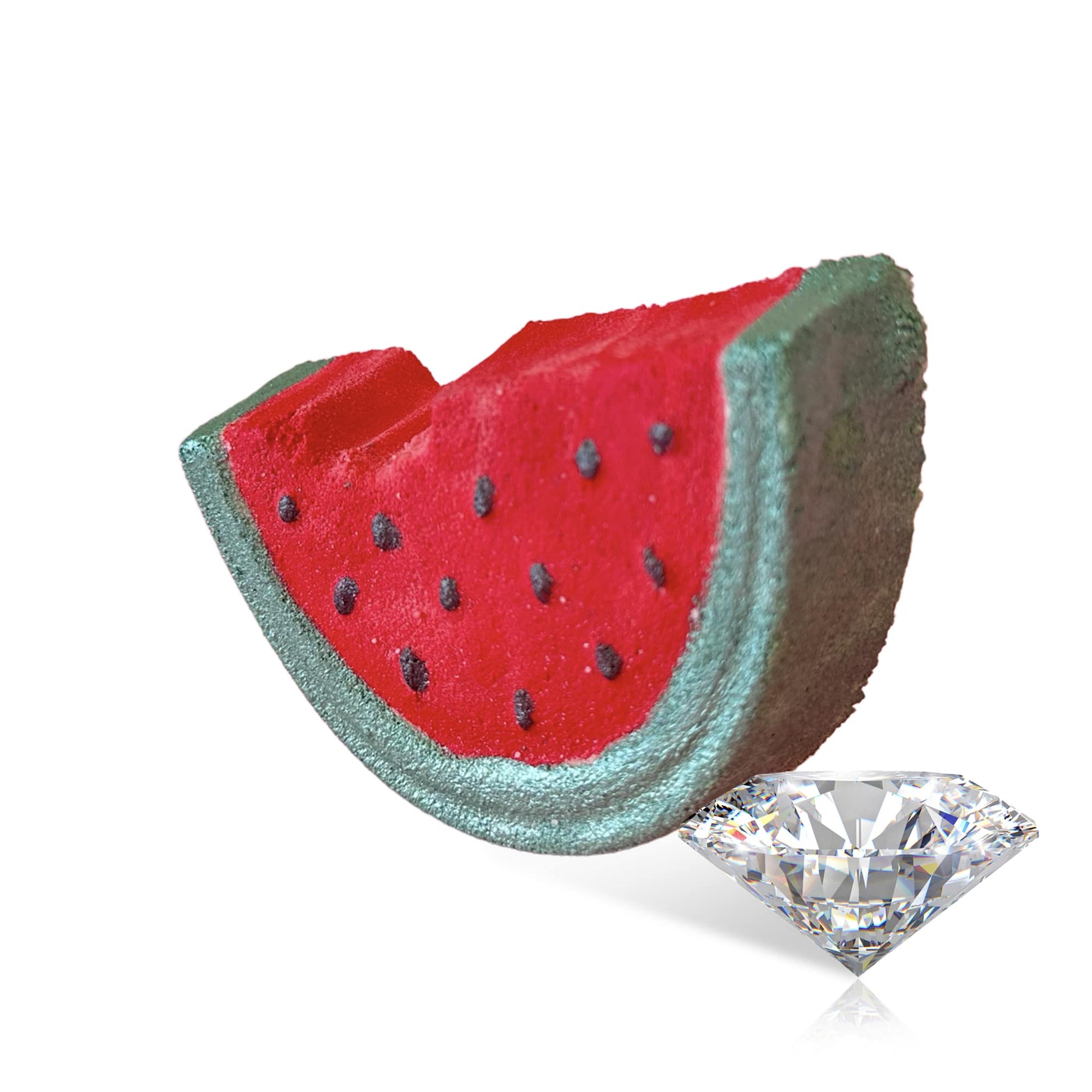 Bomb Party Watermelon Ombre Gold Dipped Ring Size 10.25