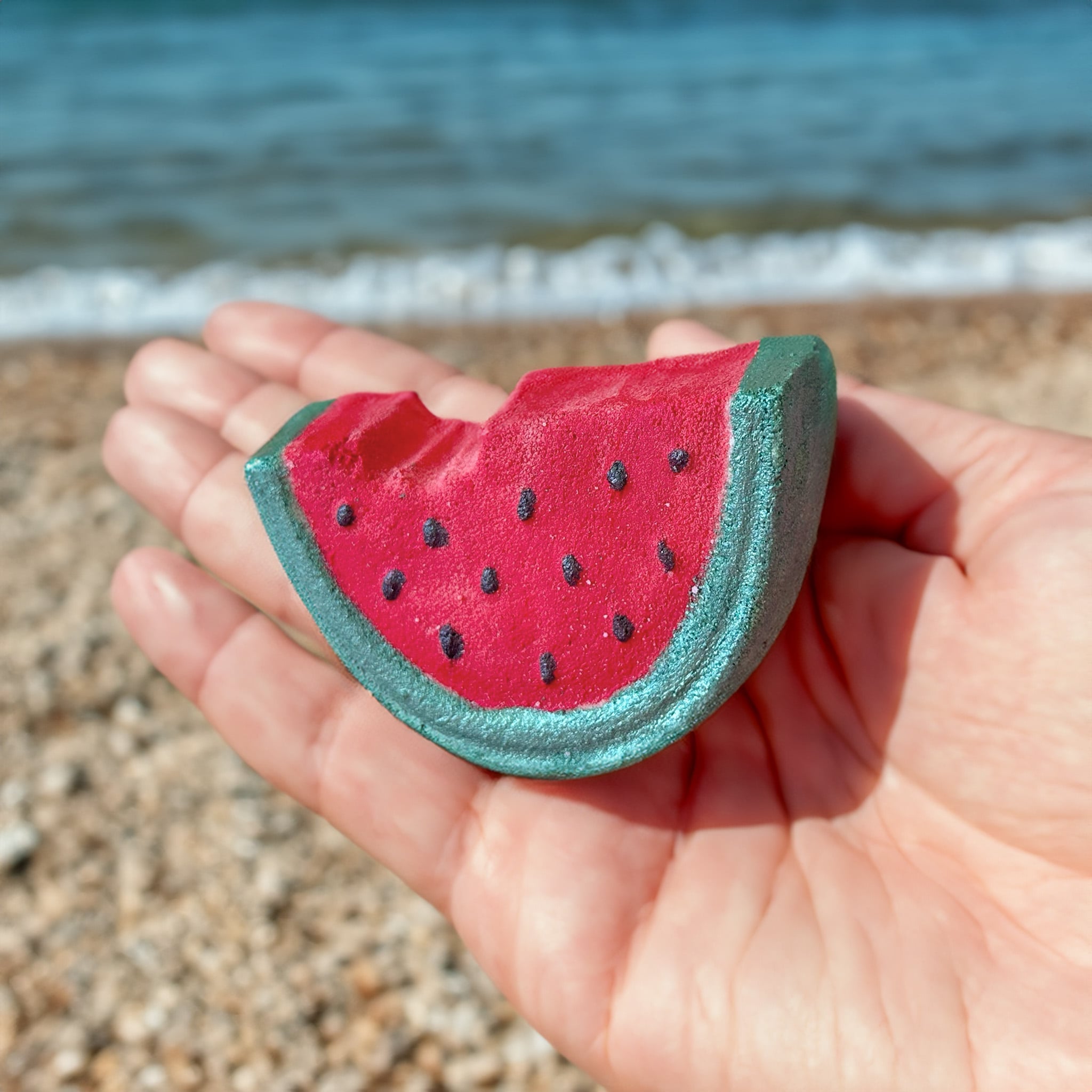 Juicy Watermelon Luxury Bath Bomb + Genuine Diamond