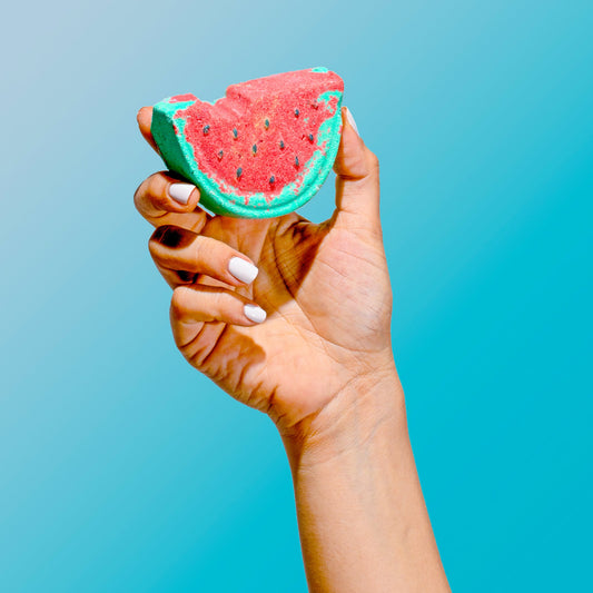 Juicy Watermelon Luxury Bath Bomb + Genuine Diamond