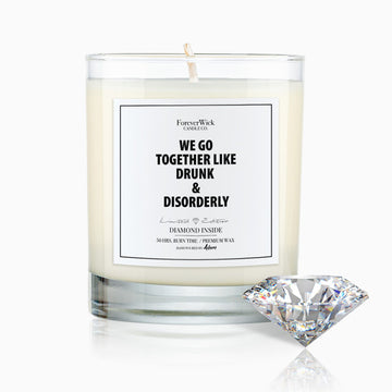 We Go Together Diamond Candle