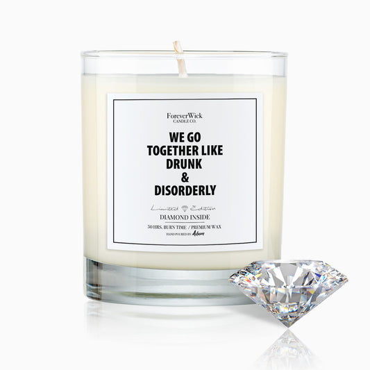 We Go Together Diamond Candle