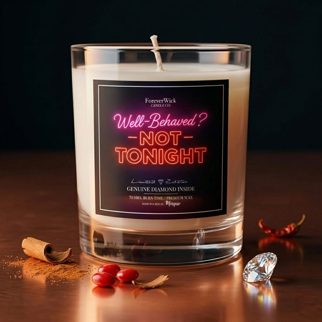 Well Behaved? Not Tonight Diamond Candle