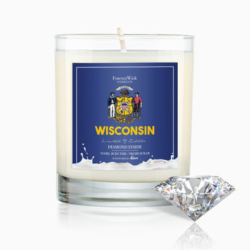 Wisconsin Diamond Candle