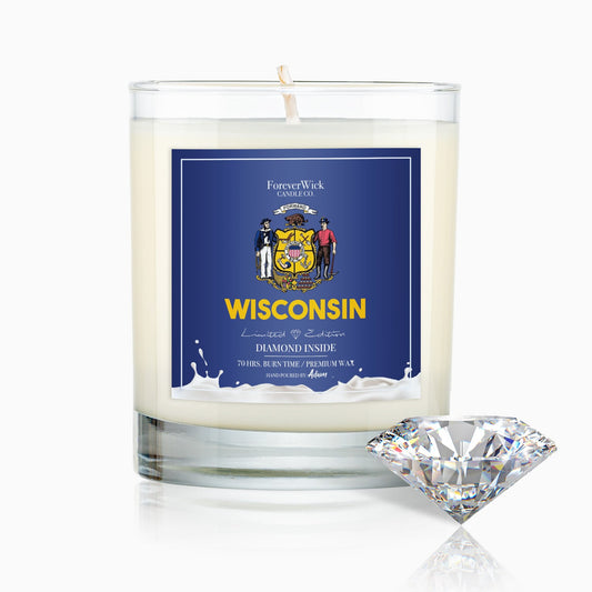 Wisconsin Diamond Candle