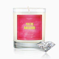 You’re Awesome Diamond Candle