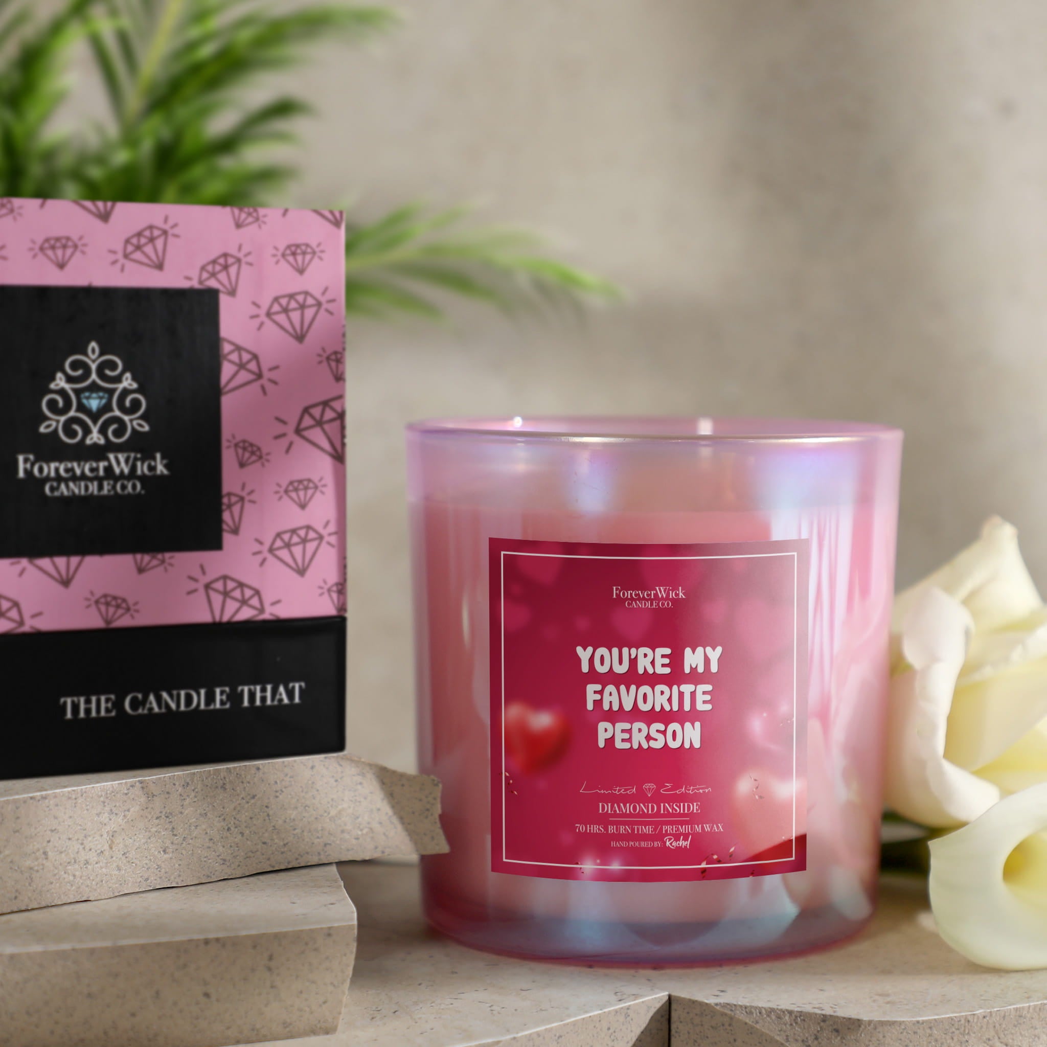 You're My Favorite Person Sparkle Diamond Candle
