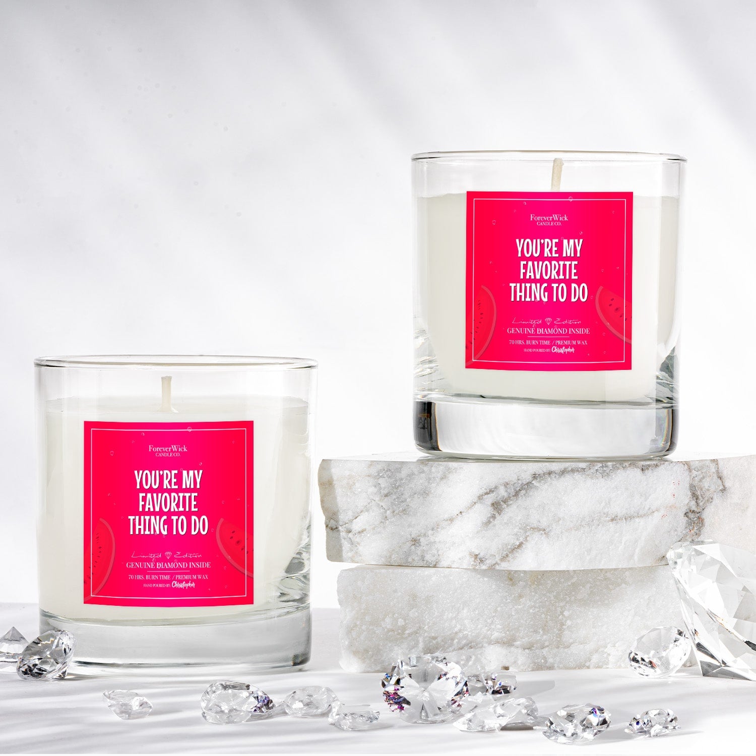 You're My Favorite Thing To Do Diamond Candle