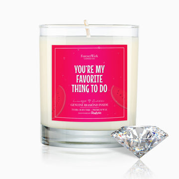 You're My Favorite Thing To Do Diamond Candle