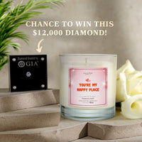 You’re My Happy Place Diamond Candle