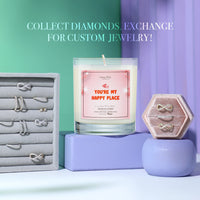 You’re My Happy Place Diamond Candle