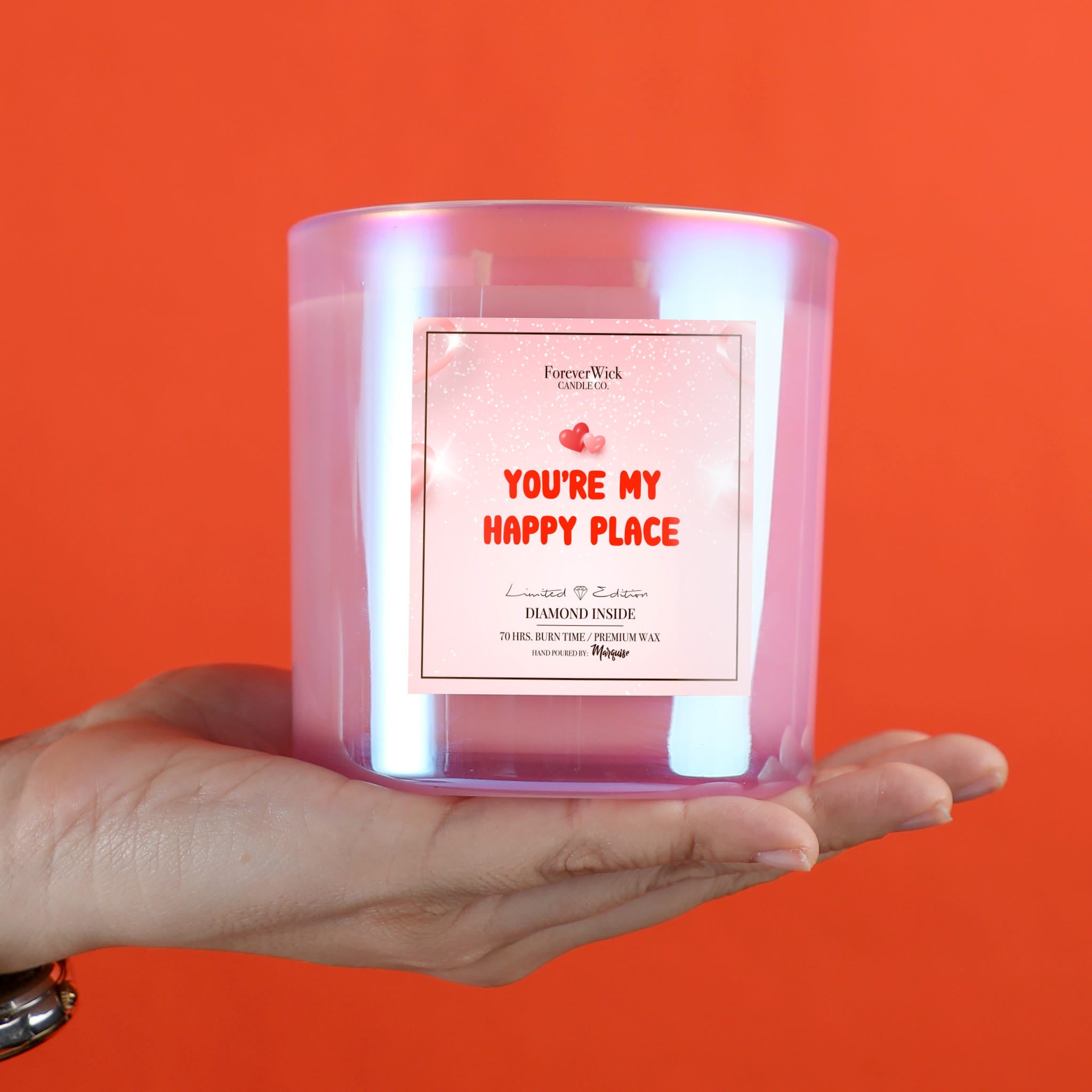 You’re My Happy Place Sparkle Diamond Candle