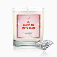 You’re My Happy Place Diamond Candle