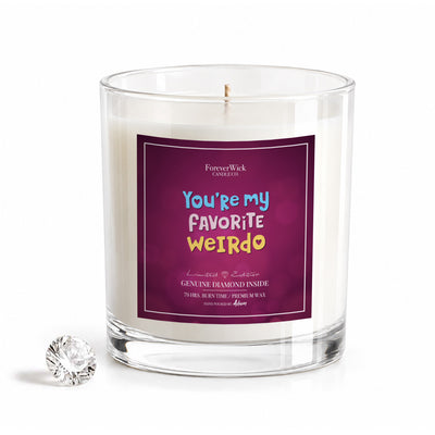 You're My Favorite Weirdo Diamond Candle