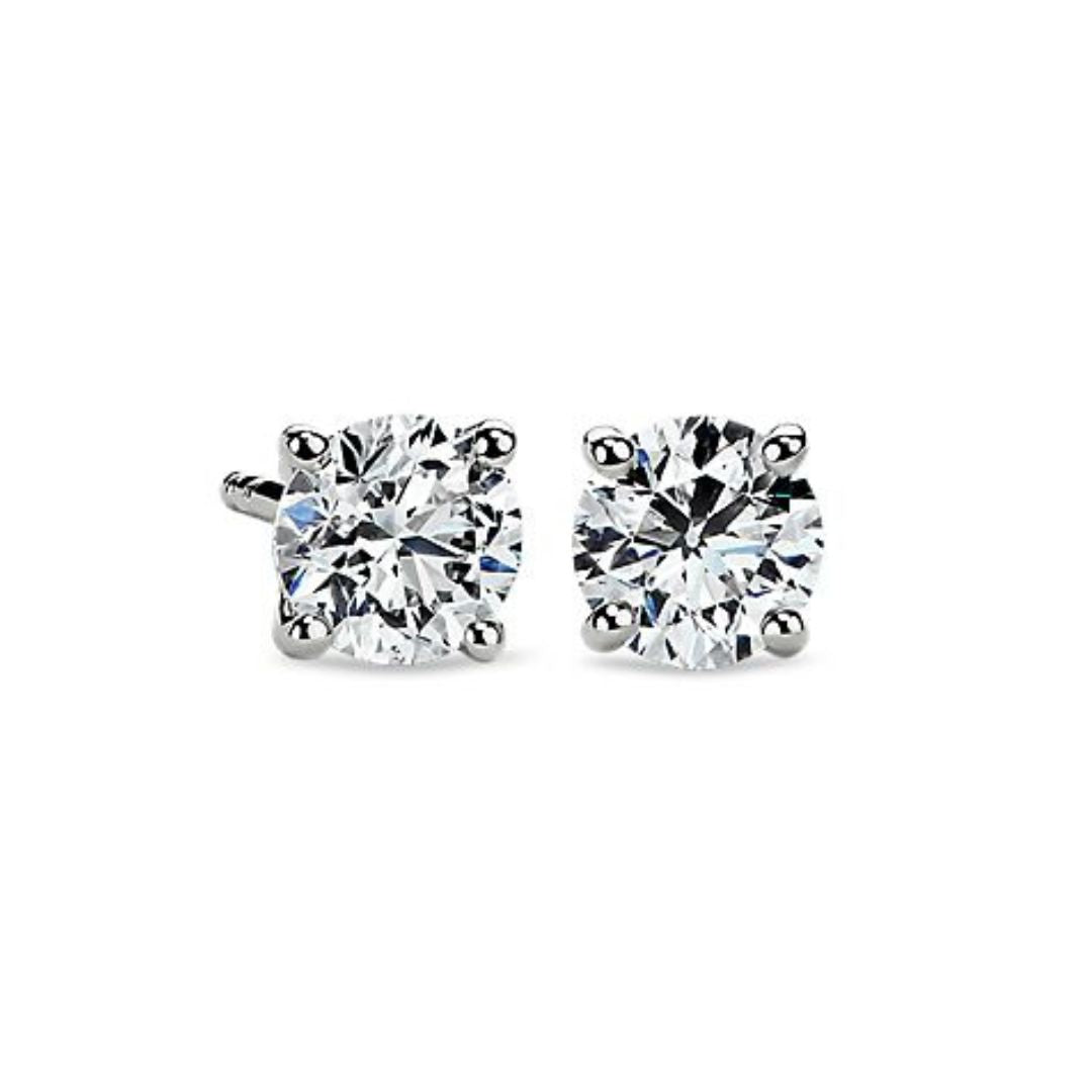 Four-Claw Diamond Stud Earrings 1/2 ct. tw. (100 Diamonds)