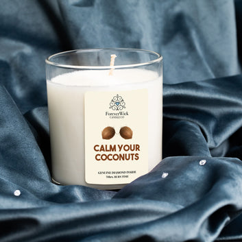 Calm Your Coconuts Diamond Candle