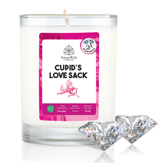 Cupid's Love Sack Double Diamond Candle