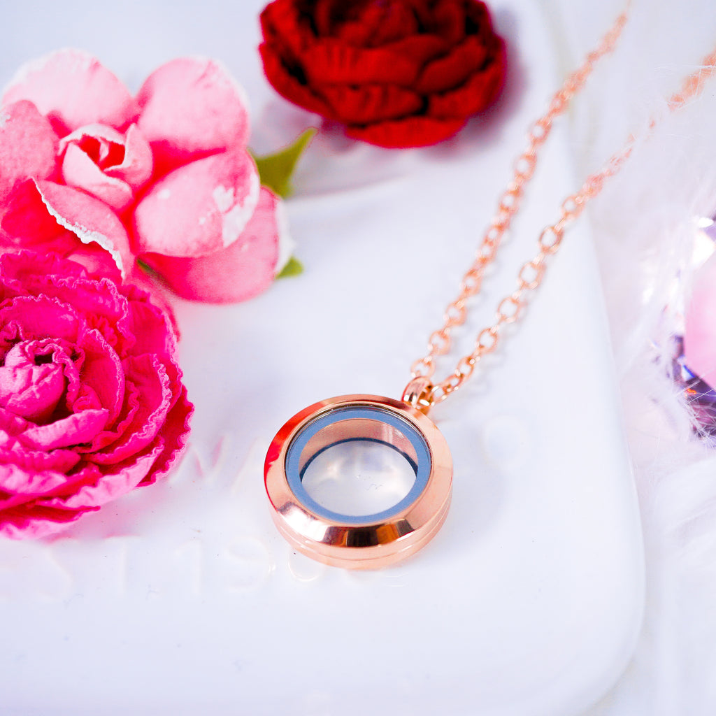 Luxury Locket Necklace | Rose Gold