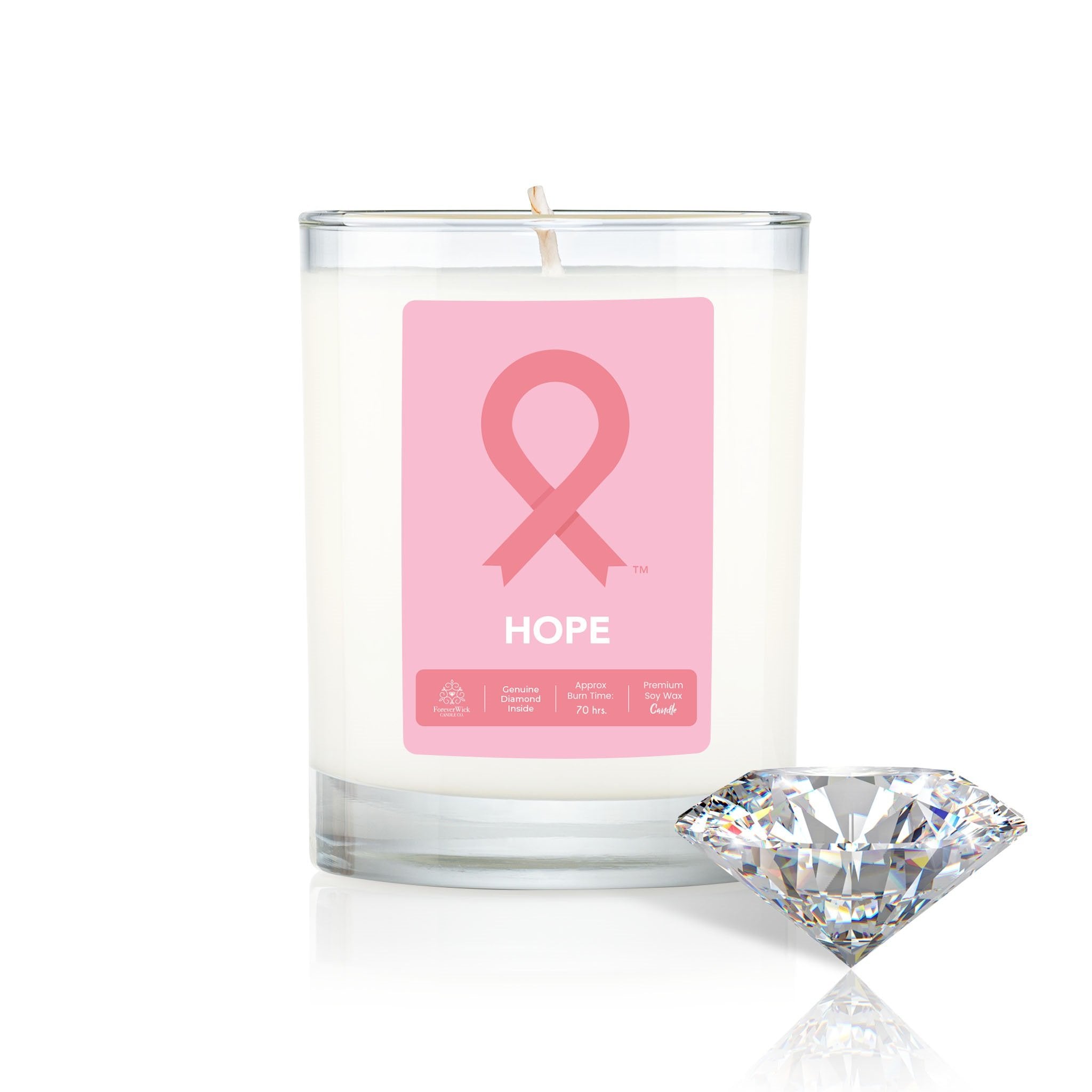 The Pink Ribbon Diamond Candle Collection