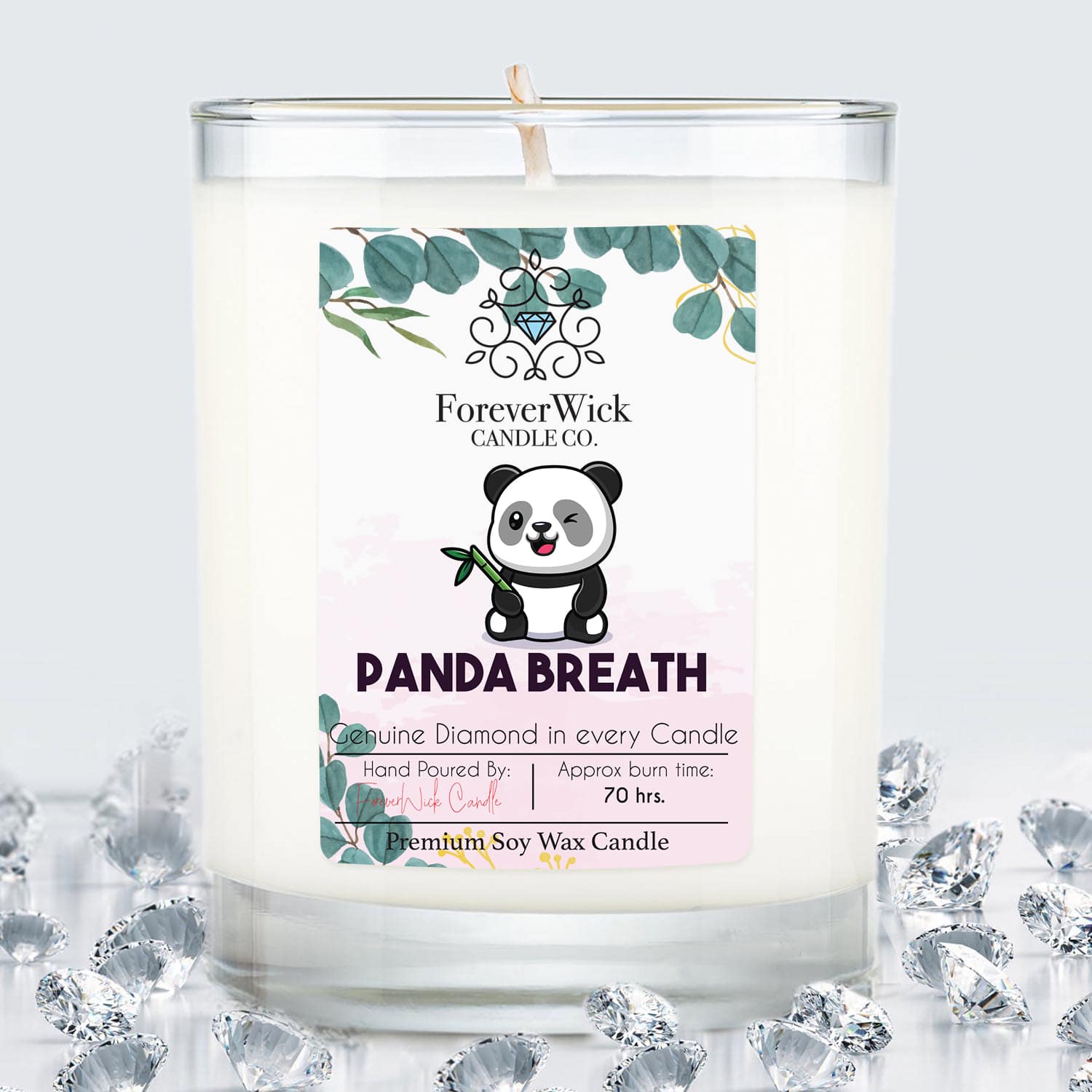 Panda Breath Diamond Candle