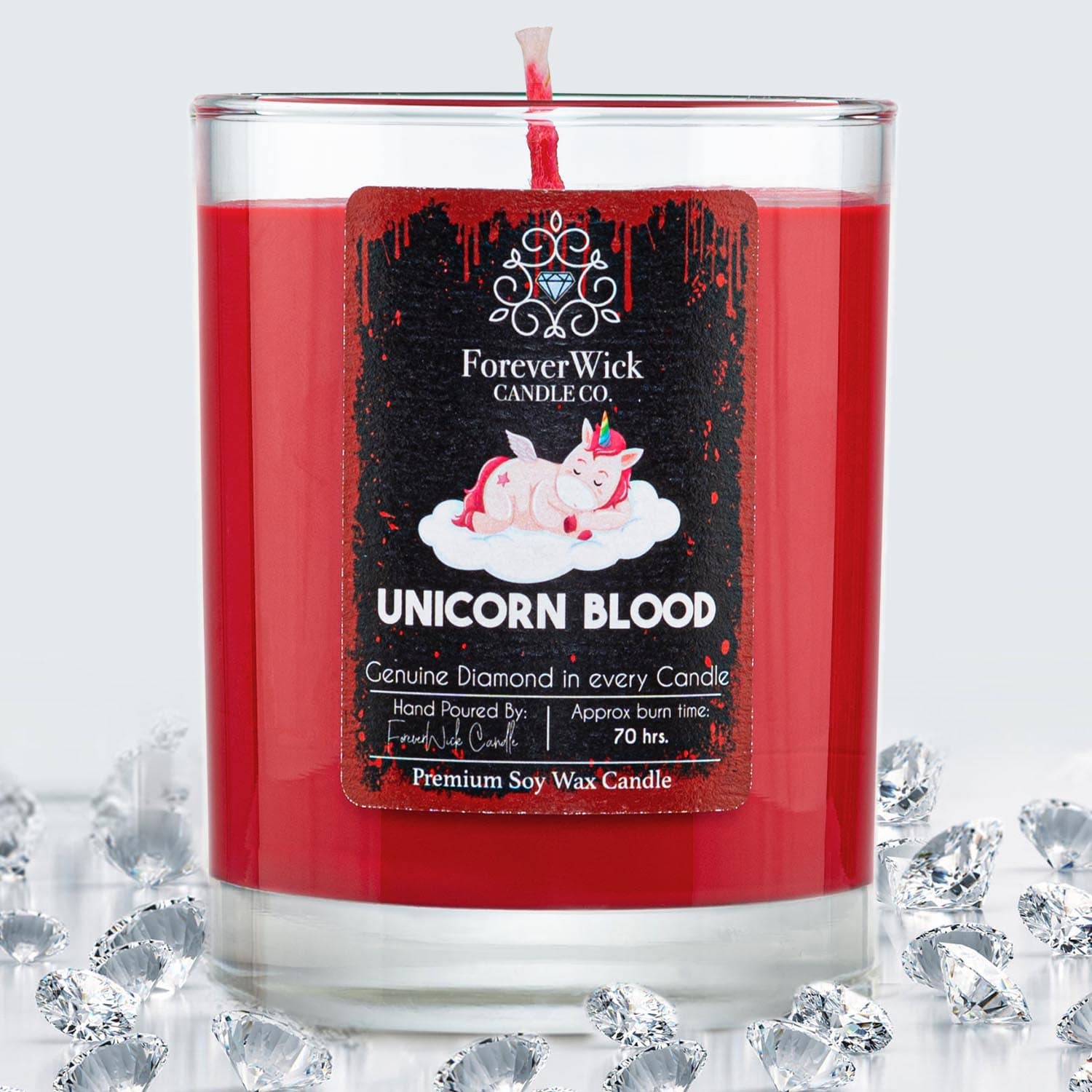 Unicorn Blood Diamond Candle