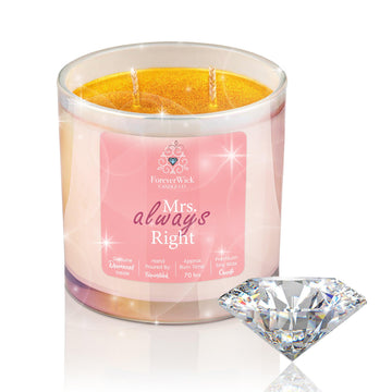 Mrs. Always Right Diamond Candle