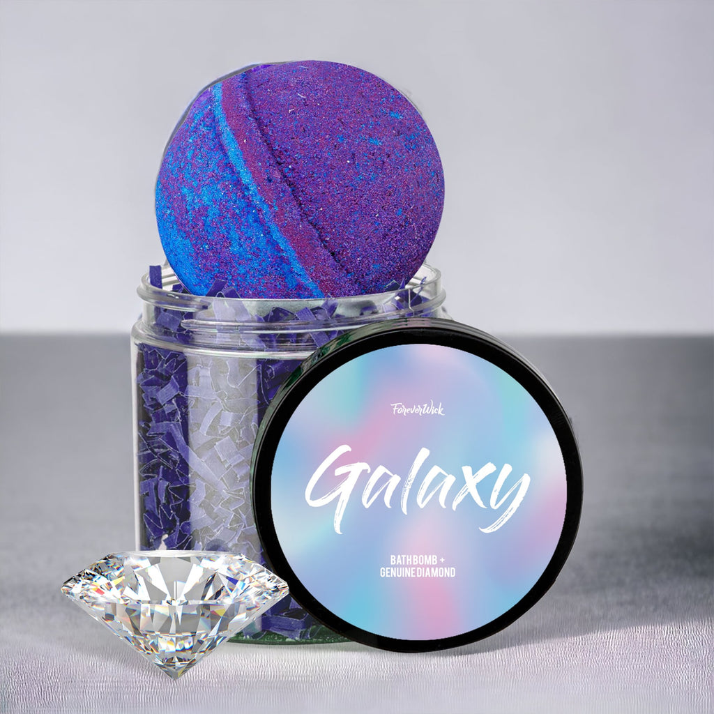 Galaxy Luxury Bath Bomb + Genuine Diamond