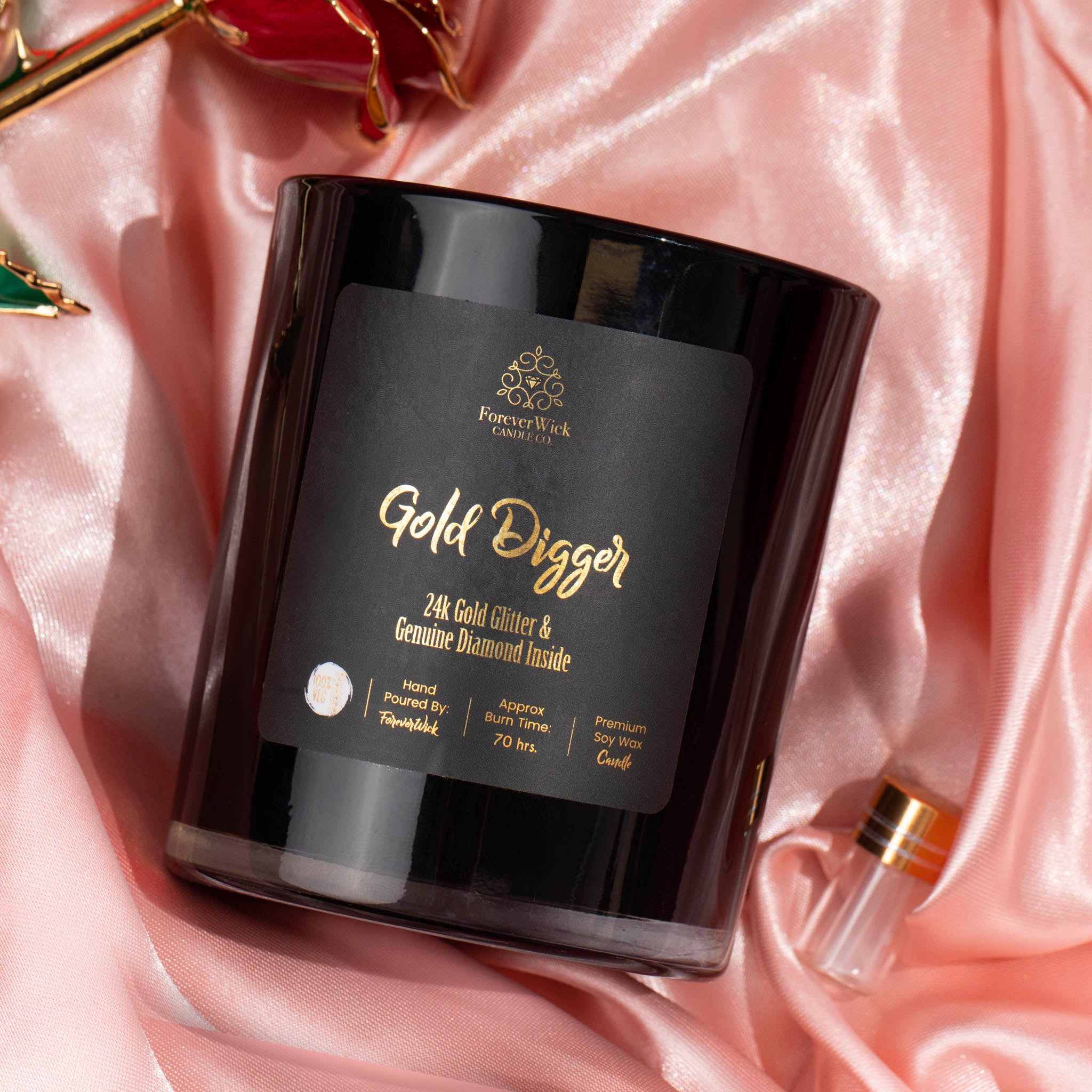 24K Gold Digger Diamond Candle