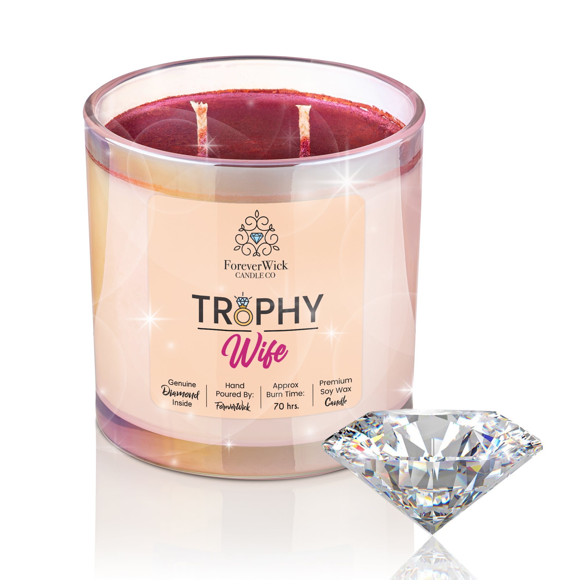 Trophy Wife Diamond Candle