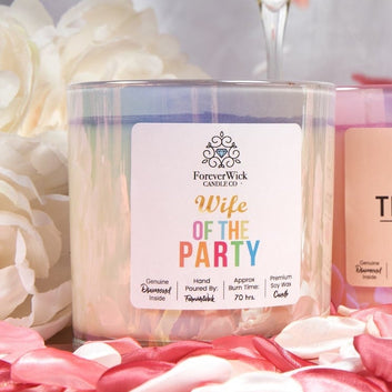 Wife Of The Party Diamond Candle